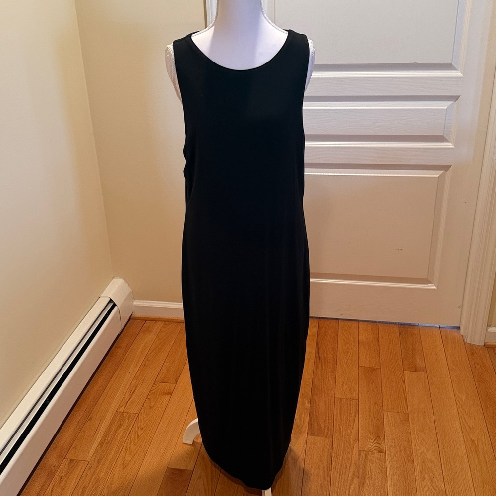 White House Black Market Black Sheath Maxi Dress